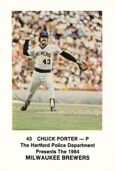 1984 Milwaukee Brewers Police - Hartford Police Department #NNO Chuck Porter Front