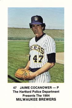 1984 Milwaukee Brewers Police - Hartford Police Department #NNO Jaime Cocanower Front
