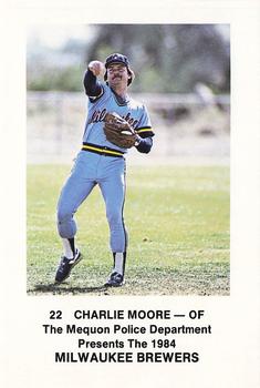 1984 Milwaukee Brewers Police - Mequon Police Department #NNO Charlie Moore Front