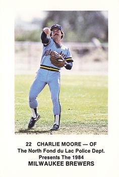 1984 Milwaukee Brewers Police - North Fond Du Lac Police Department #NNO Charlie Moore Front