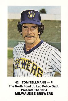 1984 Milwaukee Brewers Police - North Fond Du Lac Police Department #NNO Tom Tellmann Front