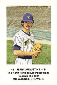 1984 Milwaukee Brewers Police - North Fond Du Lac Police Department #NNO Jerry Augustine Front
