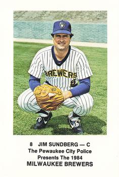 1984 Milwaukee Brewers Police - Pewaukee City Police #NNO Jim Sundberg Front