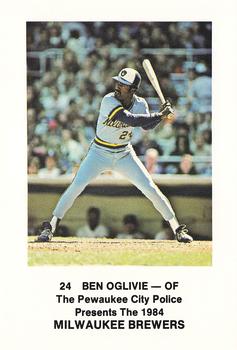 1984 Milwaukee Brewers Police - Pewaukee City Police #NNO Ben Oglivie Front
