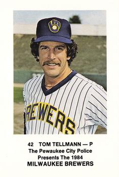 1984 Milwaukee Brewers Police - Pewaukee City Police #NNO Tom Tellmann Front