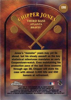 1999 Topps Chrome - Early Road to the Hall #ER6 Chipper Jones  Back