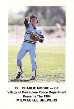 1984 Milwaukee Brewers Police - Village of Pewaukee Police Department #NNO Charlie Moore Front