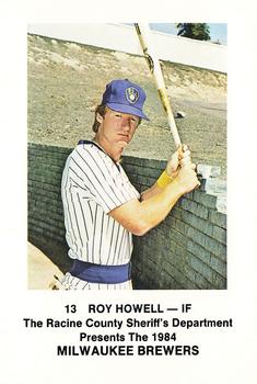 1984 Milwaukee Brewers Police - Racine County Sheriff's Department #NNO Roy Howell Front