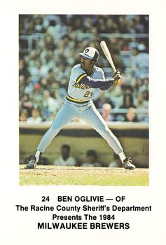 1984 Milwaukee Brewers Police - Racine County Sheriff's Department #NNO Ben Oglivie Front