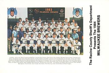 1984 Milwaukee Brewers Police - Racine County Sheriff's Department #NNO Team Front