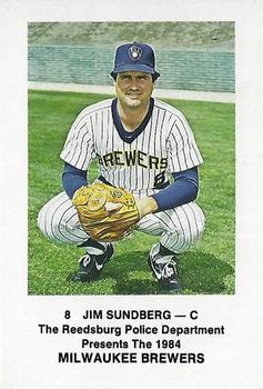 1984 Milwaukee Brewers Police - Reedsburg Police Department #NNO Jim Sundberg Front