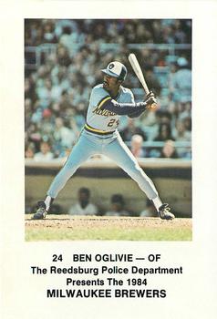 1984 Milwaukee Brewers Police - Reedsburg Police Department #NNO Ben Oglivie Front