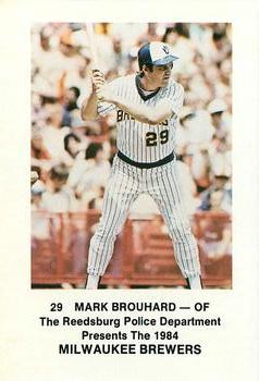 1984 Milwaukee Brewers Police - Reedsburg Police Department #NNO Mark Brouhard Front
