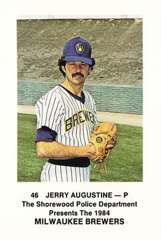 1984 Milwaukee Brewers Police - Shorewood Police Department #NNO Jerry Augustine Front