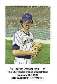 1984 Milwaukee Brewers Police - St. Francis Police Department #NNO Jerry Augustine Front
