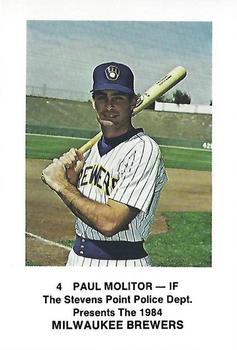 1984 Milwaukee Brewers Police - Stevens Point Police Department #NNO Paul Molitor Front