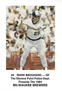 1984 Milwaukee Brewers Police - Stevens Point Police Department #NNO Mark Brouhard Front