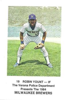 1984 Milwaukee Brewers Police - Verona Police Department #NNO Robin Yount Front