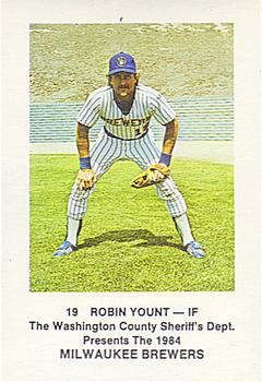 1984 Milwaukee Brewers Police - Washington County Sheriff's Dept. #NNO Robin Yount Front