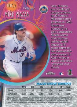 1999 Topps Chrome - Fortune 15 #FF10 Mike Piazza  Back