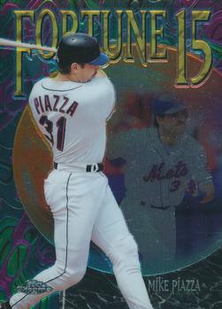 1999 Topps Chrome - Fortune 15 #FF10 Mike Piazza  Front