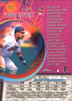 1999 Topps Chrome - Fortune 15 #FF15 Manny Ramirez  Back