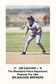 1984 Milwaukee Brewers Police - Wheatland Police Department #NNO Jim Gantner Front