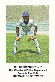 1984 Milwaukee Brewers Police - Wheatland Police Department #NNO Robin Yount Front