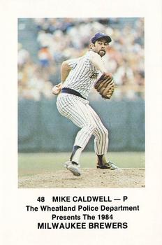 1984 Milwaukee Brewers Police - Wheatland Police Department #NNO Mike Caldwell Front