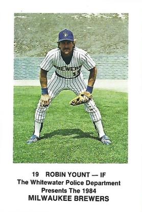 1984 Milwaukee Brewers Police - Whitewater Police Department #NNO Robin Yount Front