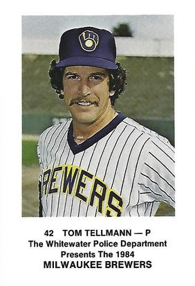 1984 Milwaukee Brewers Police - Whitewater Police Department #NNO Tom Tellmann Front
