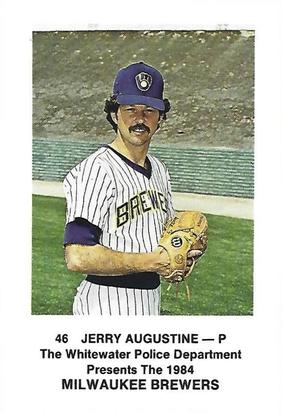 1984 Milwaukee Brewers Police - Whitewater Police Department #NNO Jerry Augustine Front