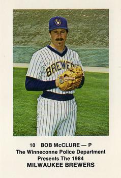 1984 Milwaukee Brewers Police - Winneconne Police Department #NNO Bob McClure Front