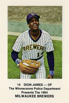 1984 Milwaukee Brewers Police - Winneconne Police Department #NNO Dion James Front