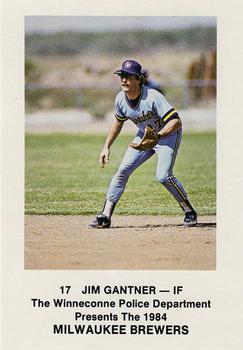 1984 Milwaukee Brewers Police - Winneconne Police Department #NNO Jim Gantner Front