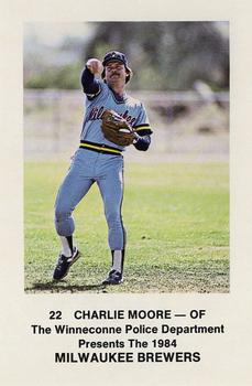 1984 Milwaukee Brewers Police - Winneconne Police Department #NNO Charlie Moore Front