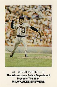 1984 Milwaukee Brewers Police - Winneconne Police Department #NNO Chuck Porter Front