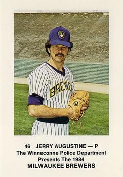 1984 Milwaukee Brewers Police - Winneconne Police Department #NNO Jerry Augustine Front