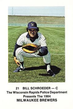 1984 Milwaukee Brewers Police - Wisconsin Rapids Police Department #NNO Bill Schroeder Front
