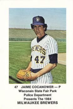 1984 Milwaukee Brewers Police - Wisconsin State Fair Park Police Department #NNO Jaime Cocanower Front