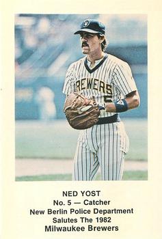 1982 Milwaukee Brewers Police - New Berlin Police Department #NNO Ned Yost Front