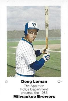 1985 Milwaukee Brewers Police - Appleton Police Department #NNO Doug Loman Front