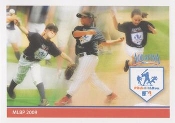 2009 Topps Aquafina Pitch Hit & Run #NNO Cover Card MLPB 2009 Front