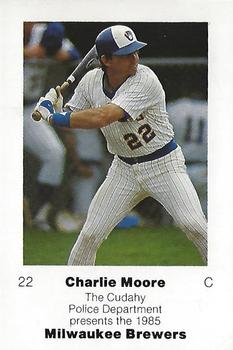 1985 Milwaukee Brewers Police - Cudahy Police Department #NNO Charlie Moore Front