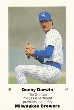 1985 Milwaukee Brewers Police - Grafton Police Department #NNO Danny Darwin Front