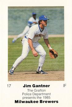 1985 Milwaukee Brewers Police - Grafton Police Department #NNO Jim Gantner Front