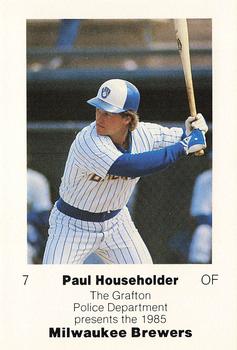 1985 Milwaukee Brewers Police - Grafton Police Department #NNO Paul Householder Front