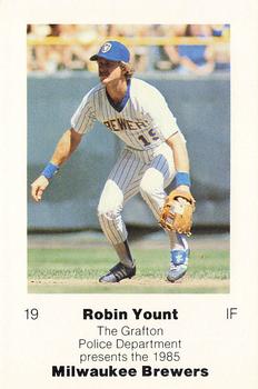 1985 Milwaukee Brewers Police - Grafton Police Department #NNO Robin Yount Front
