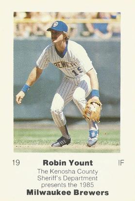 1985 Milwaukee Brewers Police - Kenosha County Sheriff #NNO Robin Yount Front