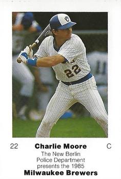 1985 Milwaukee Brewers Police - New Berlin Police Department #NNO Charlie Moore Front